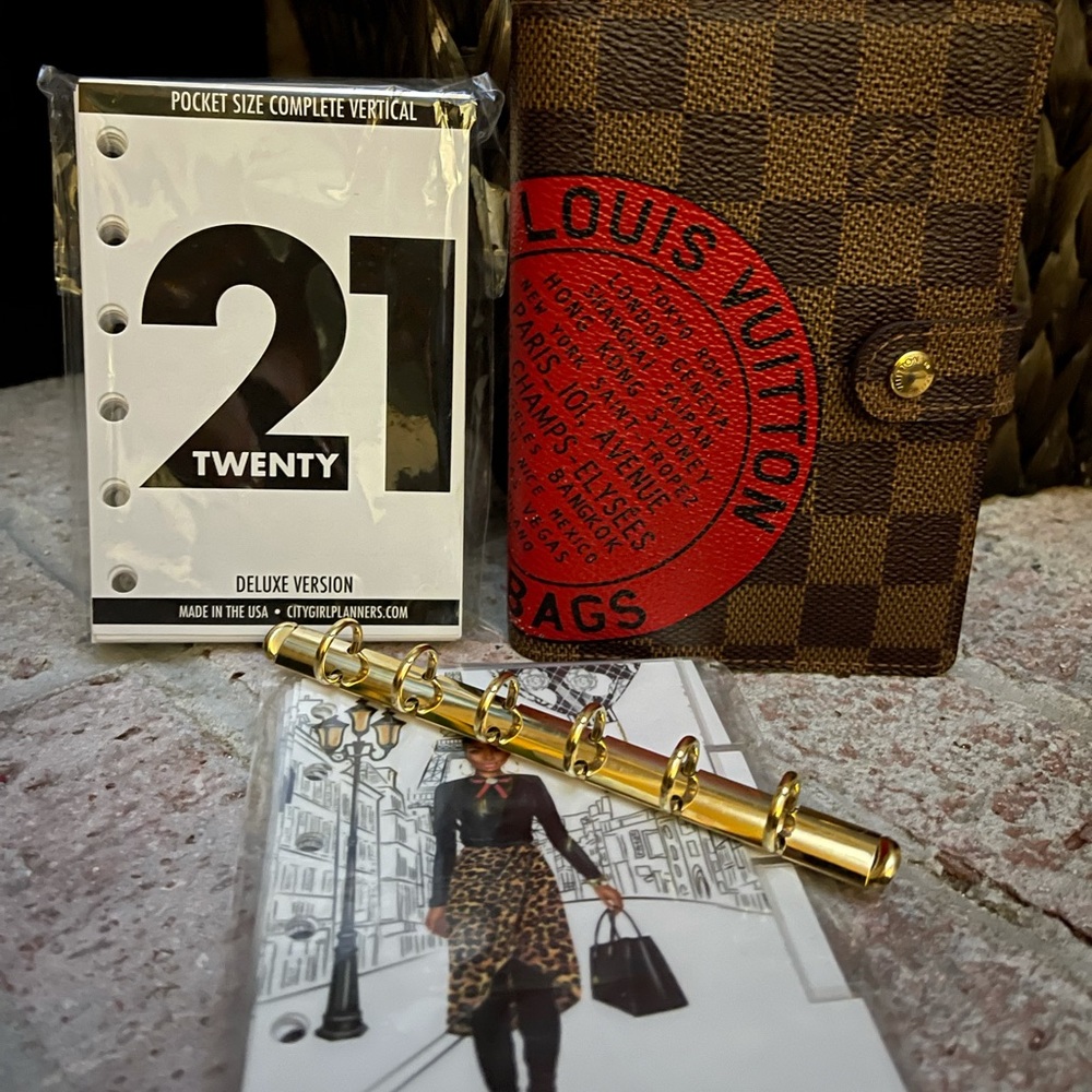 Louis Vuitton Damier Ebene Trunks & Bags PM Agenda